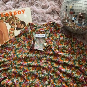 Her Pony The Label long sleeve 70s inspired top